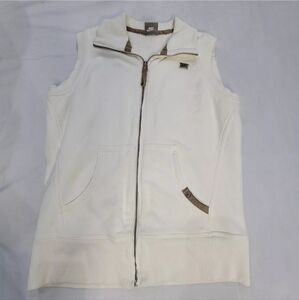 Nike Womens Sherpa Lined Vest Full Zip Medium White